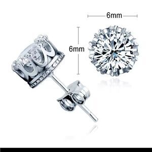 925 Sterling Silver Crown Setting New in Gift Box